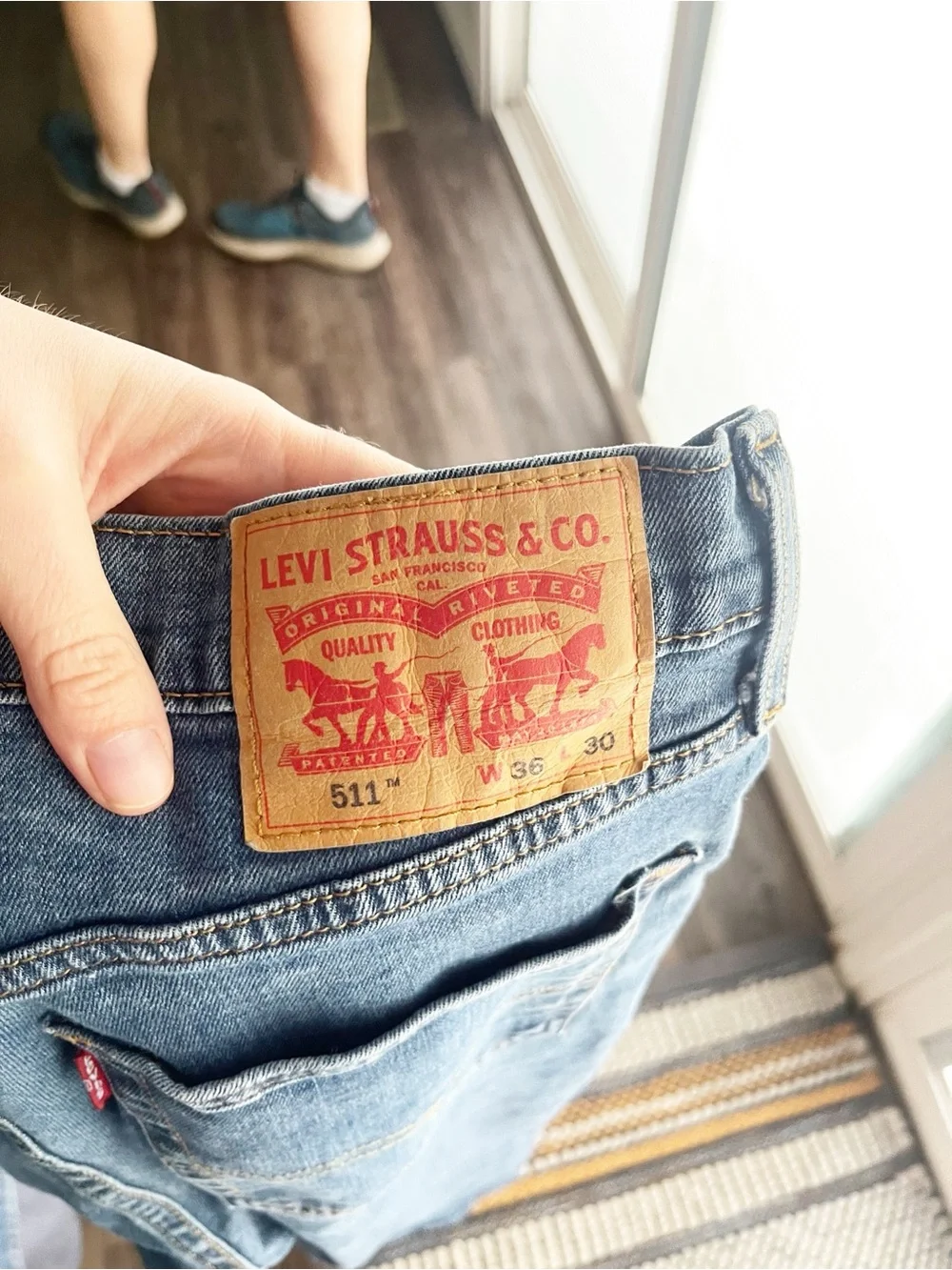 Levi's‎ 511 Jeans Size 36x30 Slim Fit Medium Wash Zip Fly Casual Classic Denim